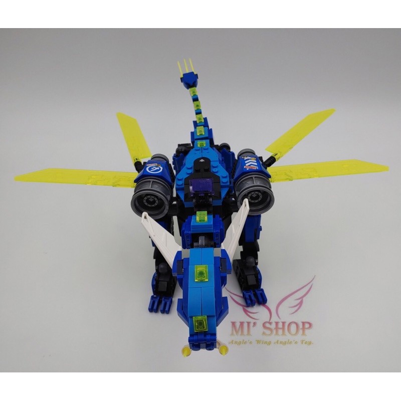 Ảnh thật ✨ Lắp ráp Ninjago Lari 11488 / MG153 Đại chiến Rồng Xanh Jay 546pcs✨