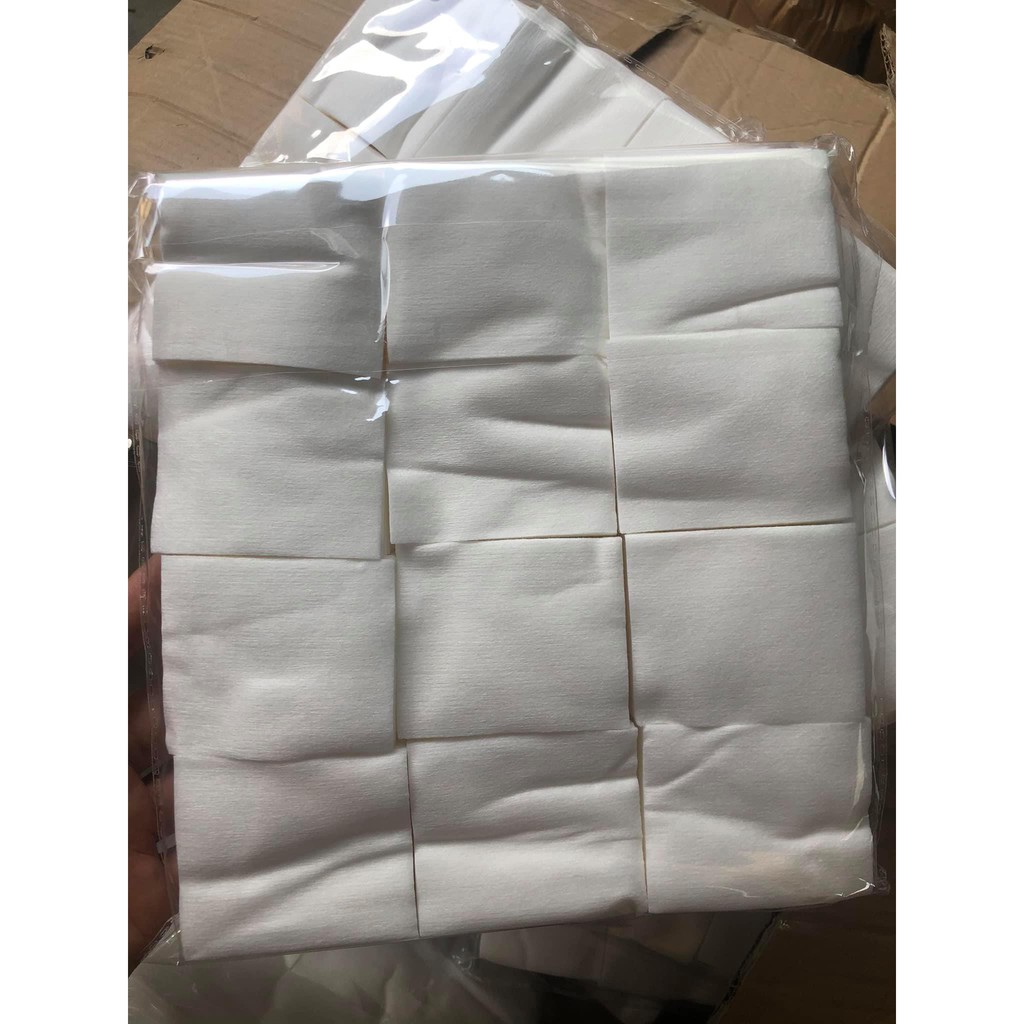 Bông đắp toner gói 1000 miếng , bông đắp lotion mask 100% cotton loại mỏng 1 lớp siêu mềm dai , không xơ không rách