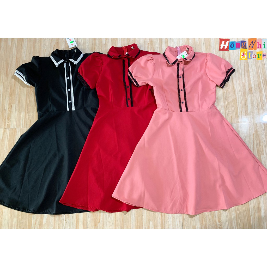 Đầm Midi Xoè Tiểu Thư Tay Búp Viền Ren Dáng Rộng 60kg Trở Lại Ulzzang