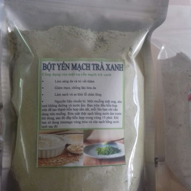 Bột yến mạch trà xanh(handmade)