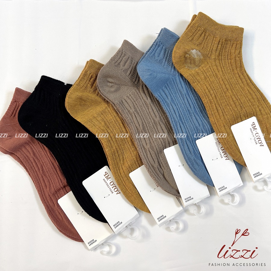 Tất vớ nữ, thể thao COTTON cổ ngắn NHIỀU MÀU thời thượng, dễ phối giày Talabishop