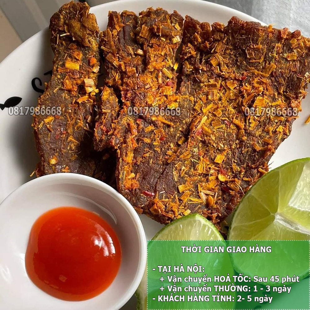 Khô Bò Miếng Hảo Hạng Mường Then, Thịt Bò Khô Ba Thu Đậm Vị Siêu Ngon | BigBuy360 - bigbuy360.vn