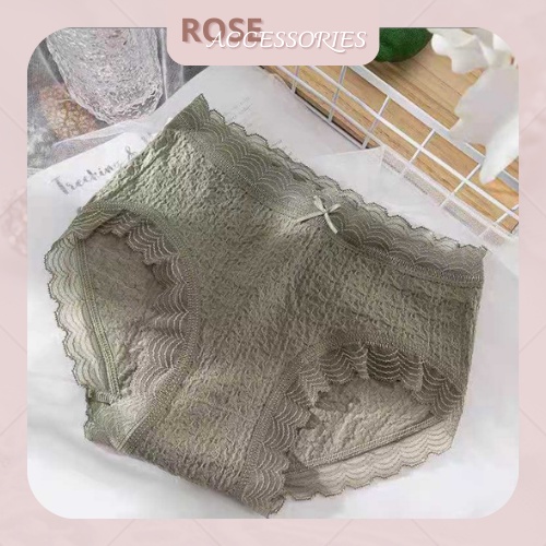 Quần lót cao cấp gợi cảm, kháng khuẩn xuất Nhật hoa vân viền ren Rose Accessories QL07