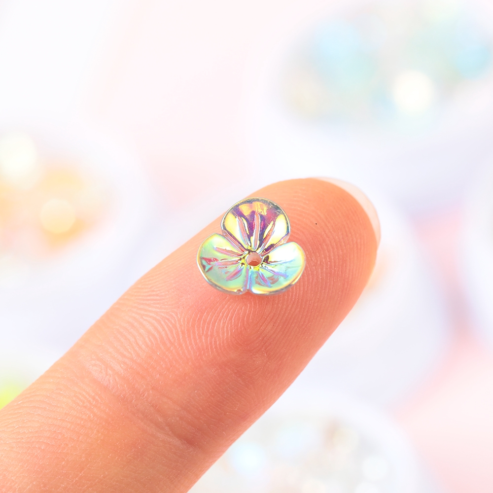 Đinh Tán Hình Bướm Bằng Kim Loại Đính Ngọc Trai Giả Trang Trí Móng Tay