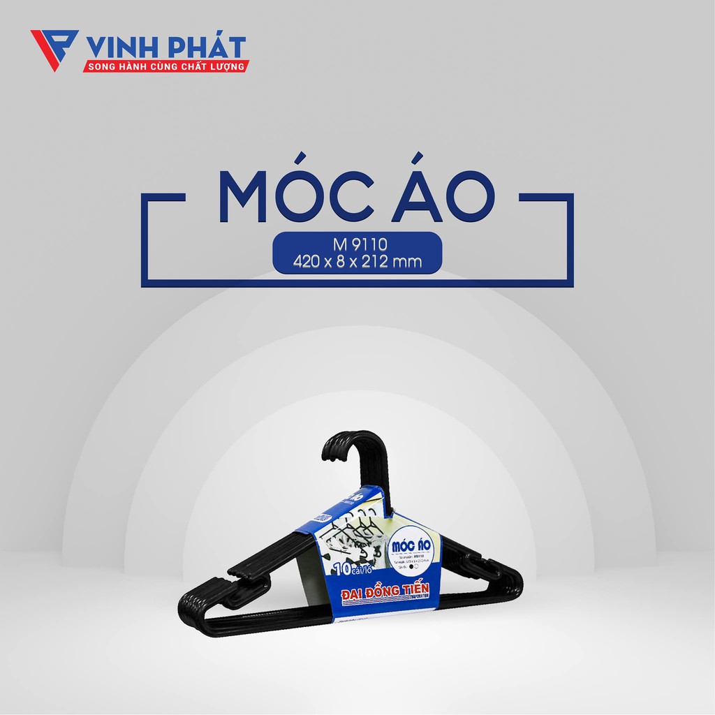 SET 10 MÓC NHỰA PHƠI QUẦN ÁO CAO CẤP ĐẠI ĐỒNG TIẾN [ M9110 ]