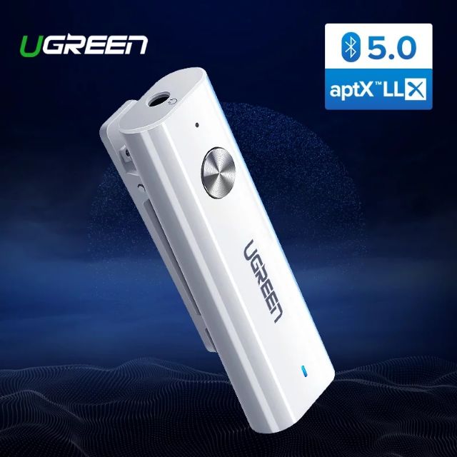 Thiết bị nhận Bluetooth 5.0 aptX LL cho loa, tai nghe có Mic đàm thoại chính hãng Ugreen