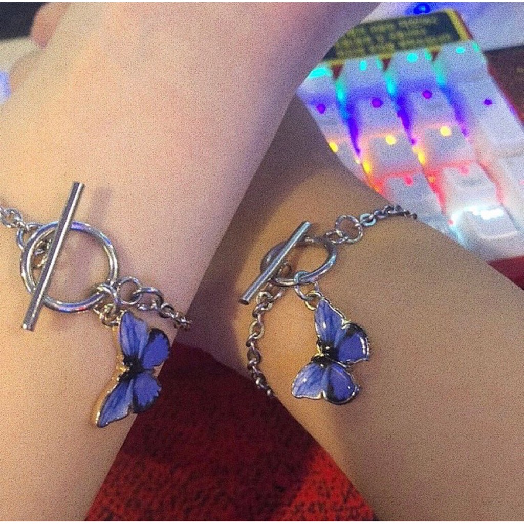 Set Vòng cổ - Vòng Tay Hình Bướm Blue Butterfly Molangshop