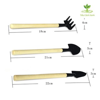 Bộ 3 Dụng cụ làm vườn mini - sen đá - thủy sinh