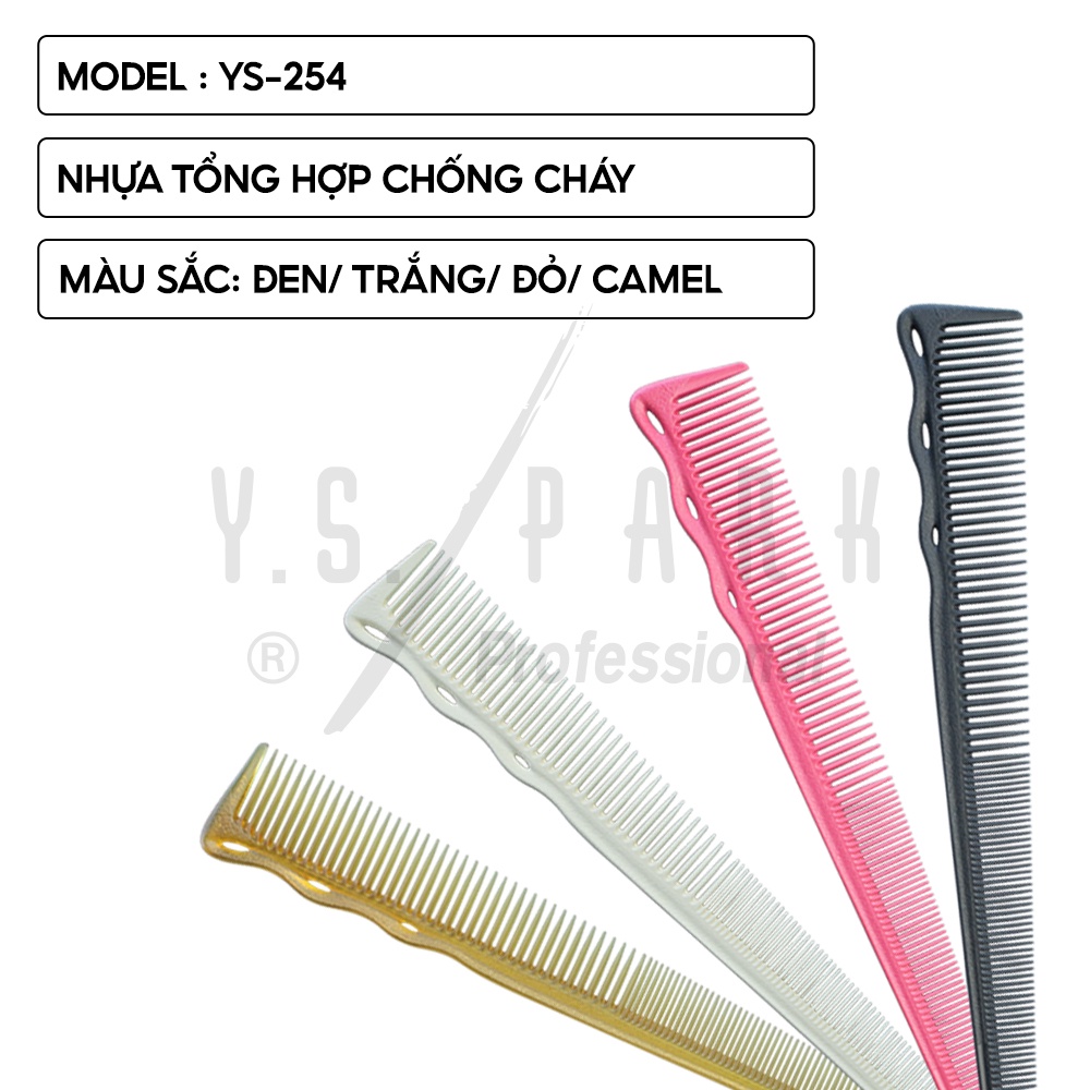 Lược cắt tóc nam chuyên nghiệp YS PARK professional chịu nhiệt cao cấp YS-254 hàng chính hãng