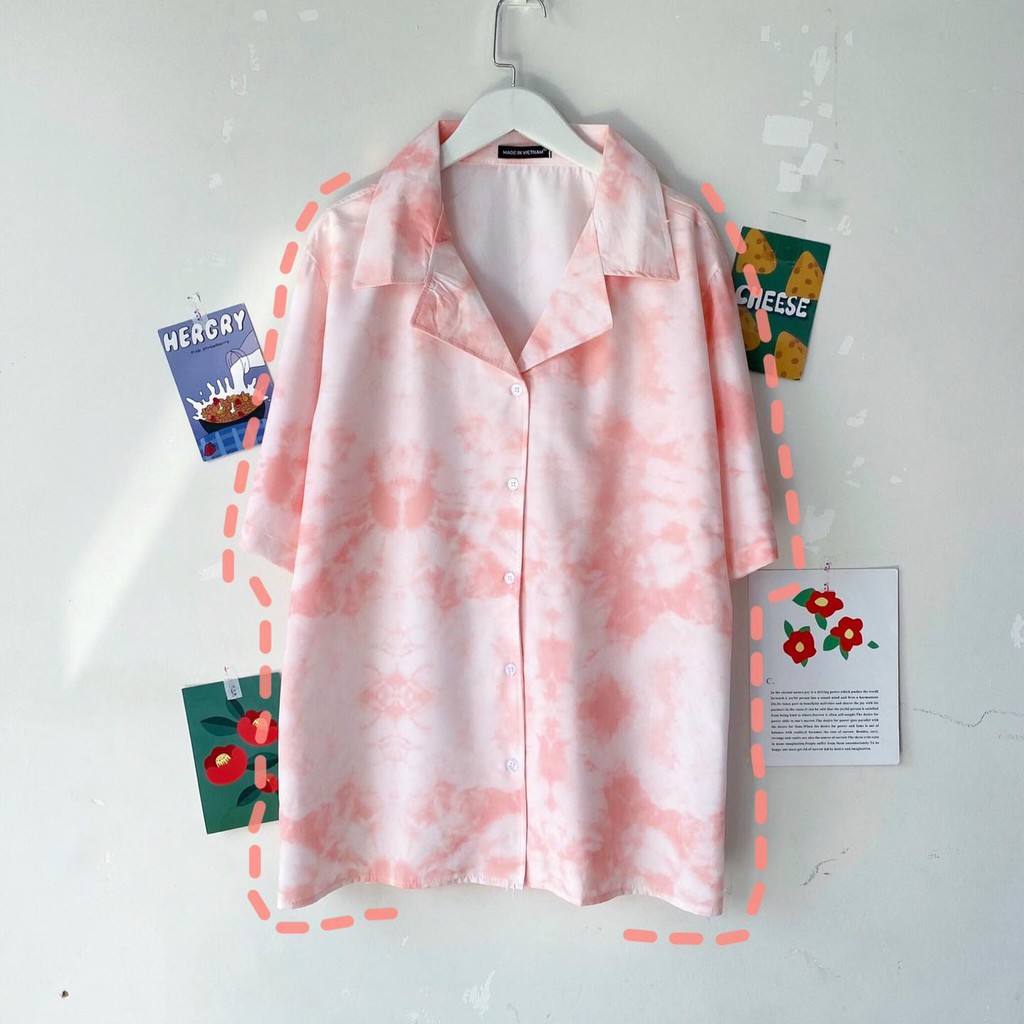 UNISEX - SƠ MI UNISEX - SƠ MI ULZZANG - SƠ MI TIE DYE - SƠ MI LOANG MÀU - SƠ MI TAY LỞ - SƠ MI UNISEX NAM NỮ