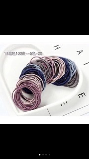 Set chun buộc tóc 100c mix 5 màu QCCC