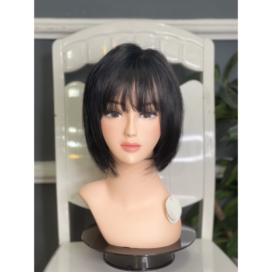 Tóc bộ cả đầu bằng tóc thật 100% video- hình shop tự chụp