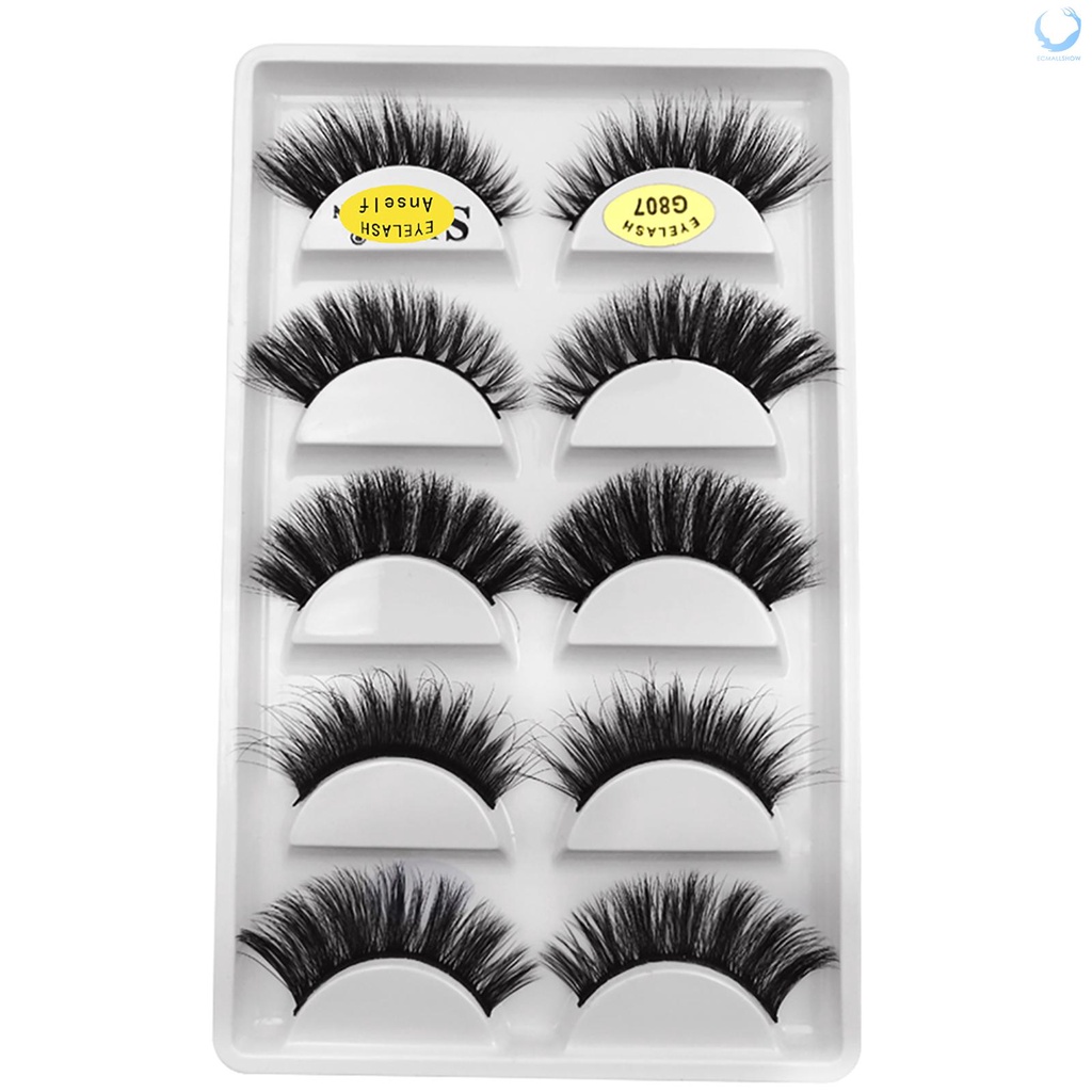 (Hàng Mới Về) Set 5 Cặp Lông Mi Giả Shidishangpin Dài Dày Và Cong Với 5 Phong Cách Khác Nhau | BigBuy360 - bigbuy360.vn