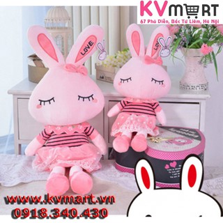 Thỏ mắt híp nhồi bông 1m