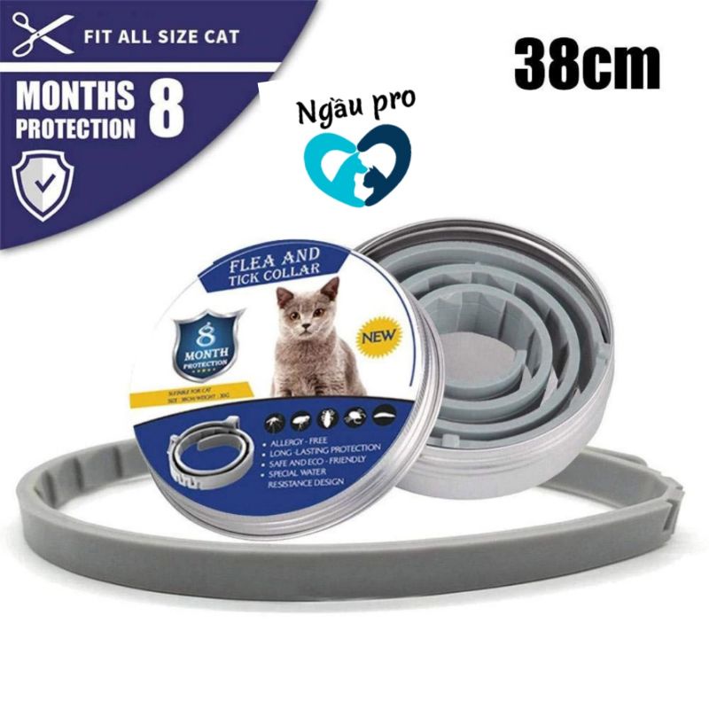 Vòng Cổ phòng trị ve bét chấy rận cho chó mèo - Dây đeo Cổ diệt ký sinh trùng trên lông da chó - Flea And Tick Collar