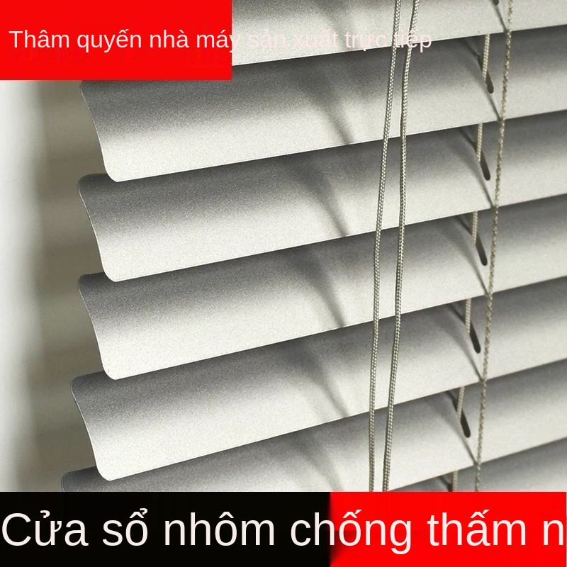 Rèm sáo hợp kim nhôm rèm cuốn rèm cửa nhà bếp rèm phòng tắm không thấm nước văn phòng tùy chỉnh miễn phí thủng mua khác