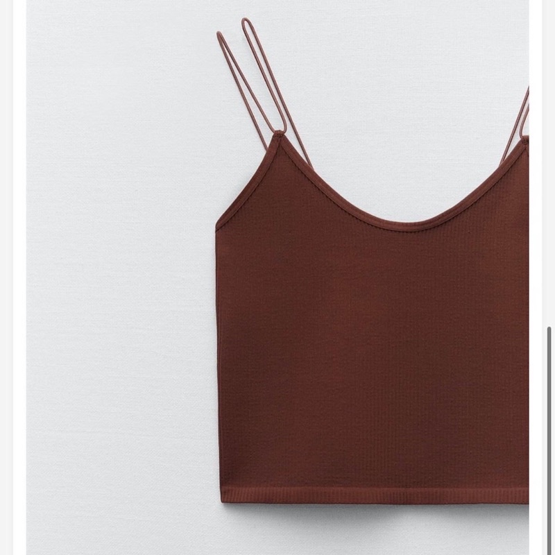 Áo 2 dây croptop Zr tuồn xịn