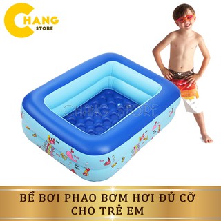 Bể Bơi Phao Hơi Cho Bé, Hồ Bơi Bơm Hơi Thành Cao Đủ Size Cho Trẻ Em Có Kèm Bơm