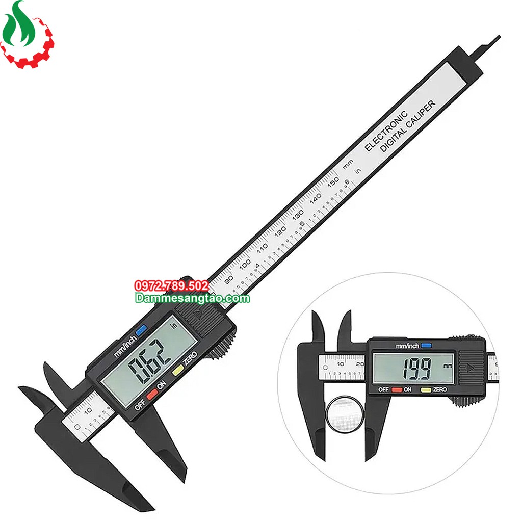 Thước Kẹp Điện Tử Sợi Nhựa Carbon Syntek 150mm
