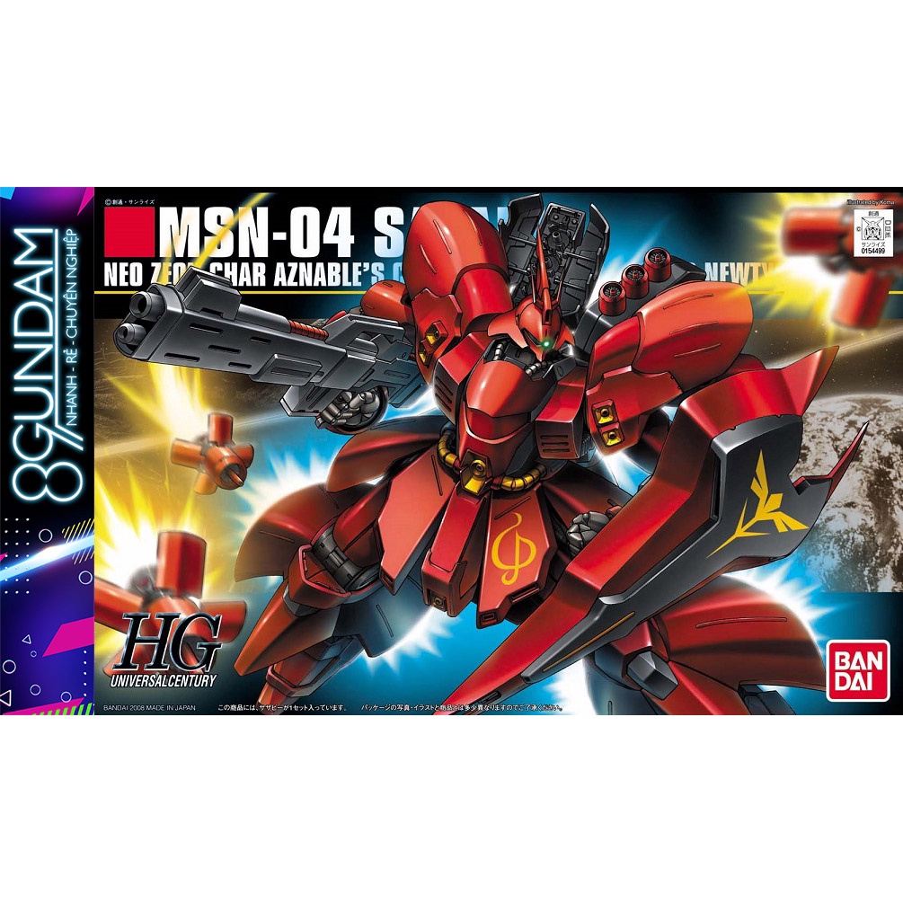 Mô Hình Lắp Ráp HG UC MSN-04 Sazabi