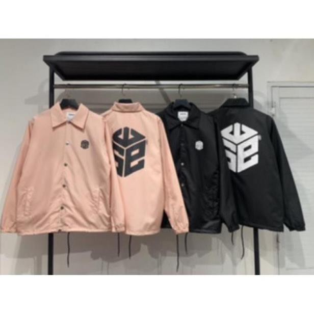 Áo khoác dù 2 lớp chống nắng nút bấm form rộng in hình SWE giản đơn siêu phẩm của năm