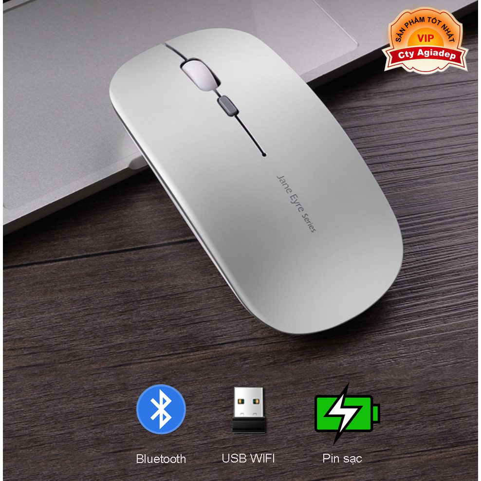 Chuột Bluetooth cao cấp Jane Eyre Sạc pin cho Macbook điện thoại Laptop PC A185