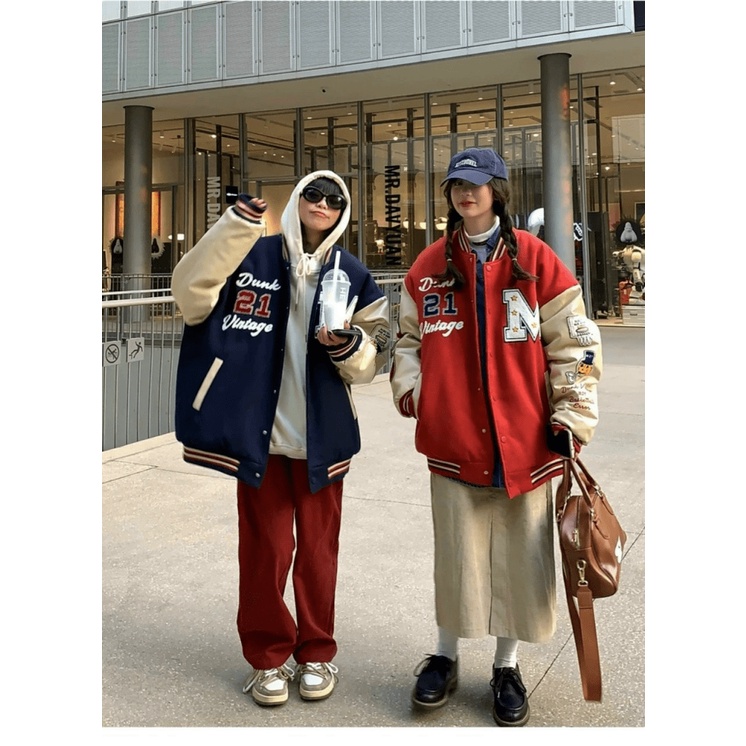 Áo Khoác Bomber Nữ Chất Nỉ Pe Loại 1 Nút Bấm Phối Tay Có Chữ, Logo Chữ M Nét Kiểu Dáng Năng Động Form Rộng Mặc Che Nắng