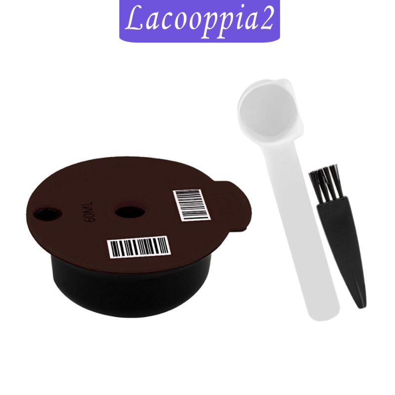 [LACOOPPIA2] Reusable Coffee Capsules, Compatible with/for Bosch Tassimo Machines, Coffee Filter Refillable, Coffee  with Readable Barcode