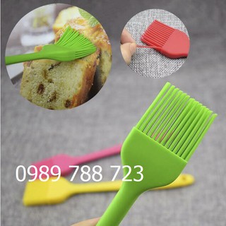Cọ, chổi quét dầu silicon đúc 21cm - Giao Màu sắc ngẫu nhiên -Chổi chuyên dùng quét dầu ăn, bánh kem, sốt trang trí bánh