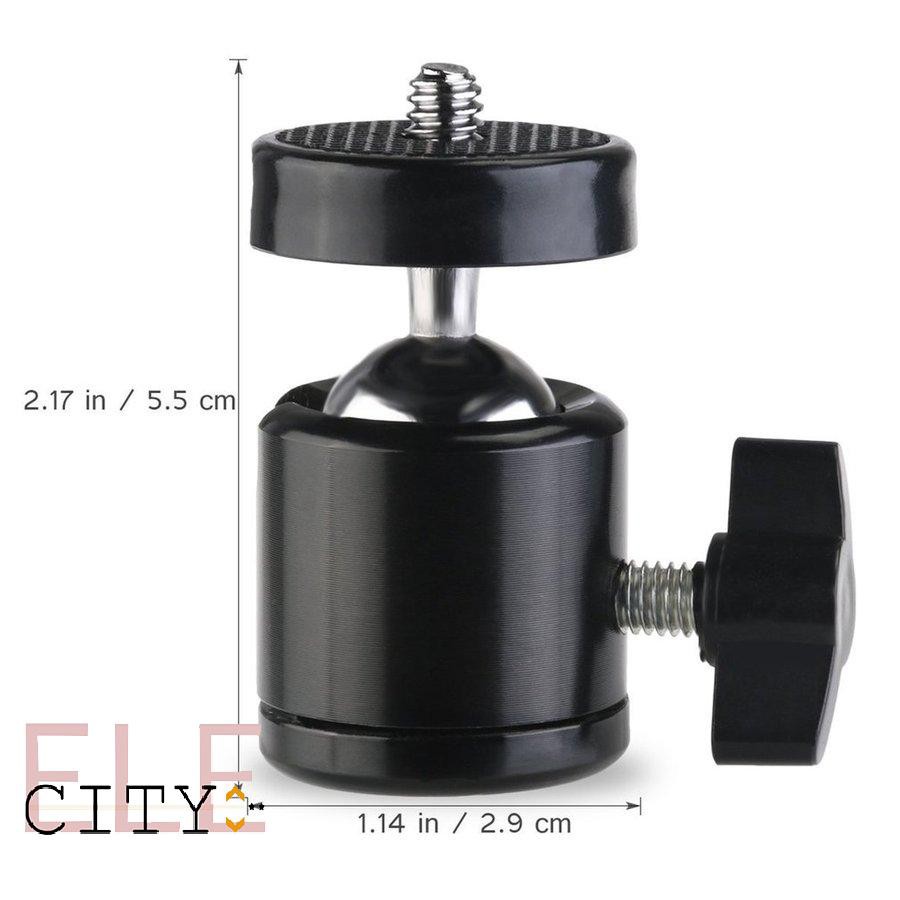 111ele} Outdoor Mini Tripod Camera Ballhead of 360 Swivel Ballhead 1/4 Screw Mount