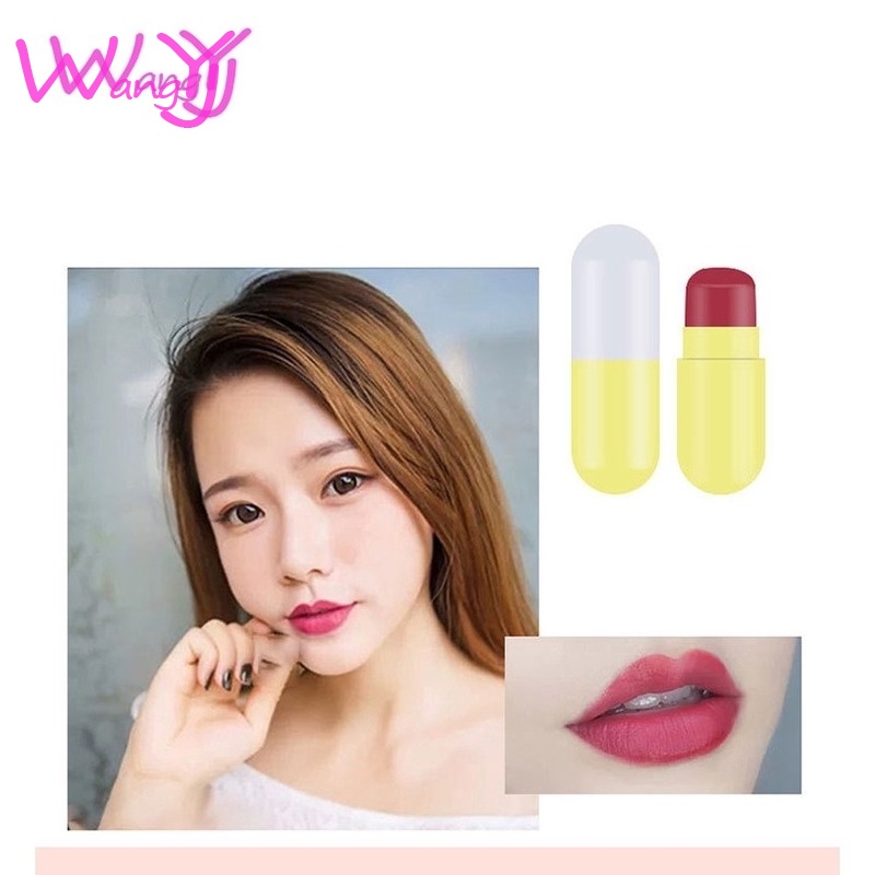 [Hàng mới về] Bộ 5 son môi dạng thạch lâu trôi thiết kế viên nang dễ thương | BigBuy360 - bigbuy360.vn