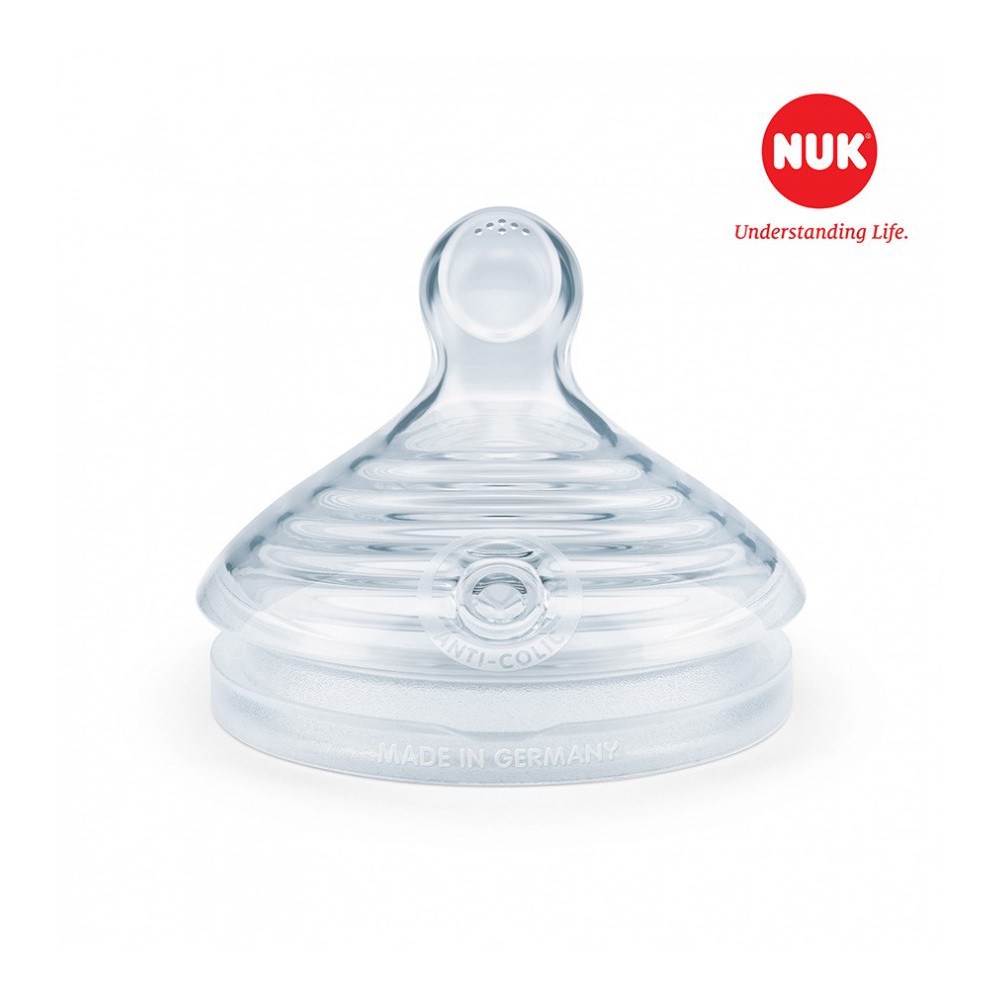 Bộ 2 núm ti NUK Nature Sense Silicone