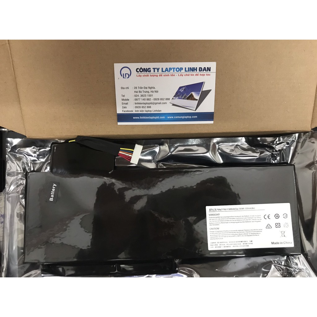 Pin Laptop MSI (Original)55.5Wh WS72 GS70 GS72 2PE 2PC BTY-L76 Battery