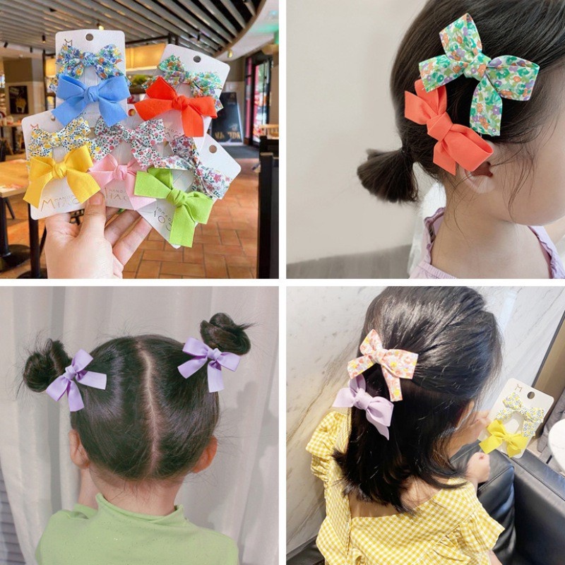 Set 2 Kẹp Tóc Hình Chú Vịt Dễ Thương Cho Bé Gái