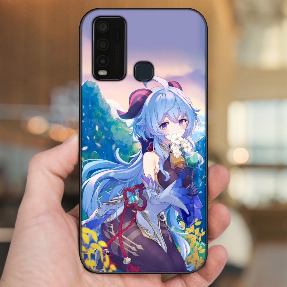 Ốp lưng Vivo Y30, Y50 viền đen in hình Ganyu Genshin Impact