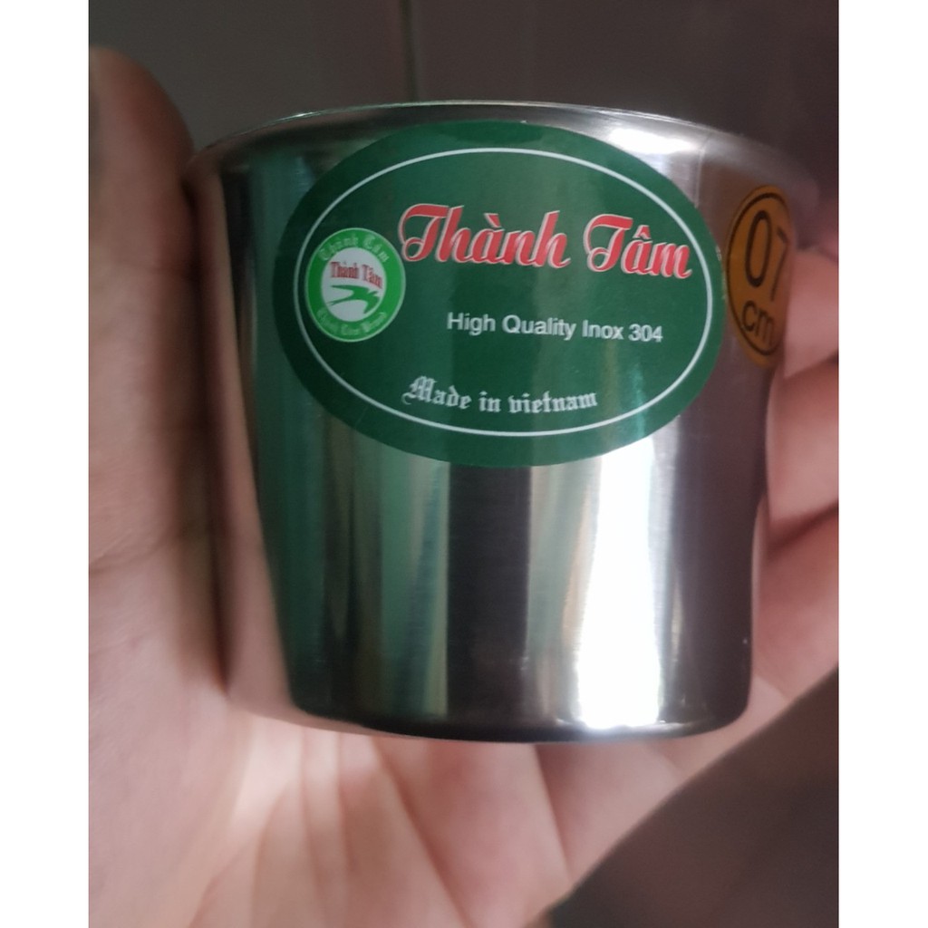 Ly làm đá inox 304 7 cm