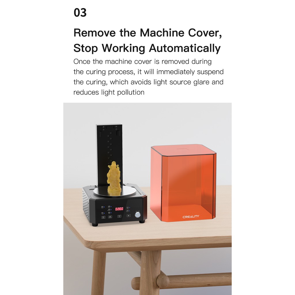 Máy rửa và phơi sáng UV cho sản phẩm in 3d Resin Creality UW-01 Washing and Curing Machine | BigBuy360 - bigbuy360.vn
