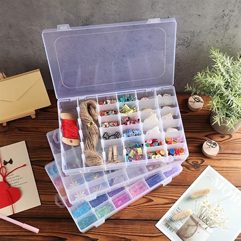 Hộp Nhựa Đựng Phụ Kiện Trang Trí Móng Tay 7/8/12/15/28