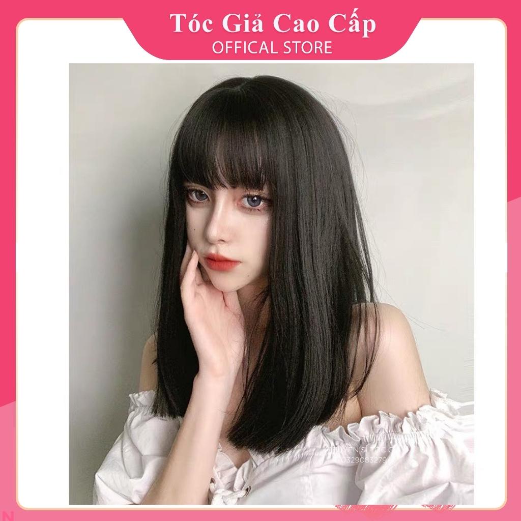 Tóc giả nữ nguyên đầu thẳng lỡ 🥰FREESHIP MS1799