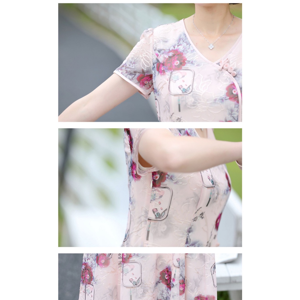 Đầm Thời Trang Mùa Hè Phong Cách Mới Dành Cho Phụ Nữ Trung Niên 2022