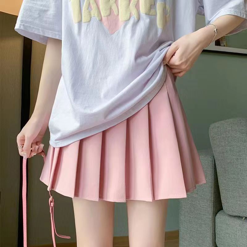 Chân Váy Ngắn Chữ A Lưng Cao Xếp Ly Thời Trang Mùa Hè Cho Nữ