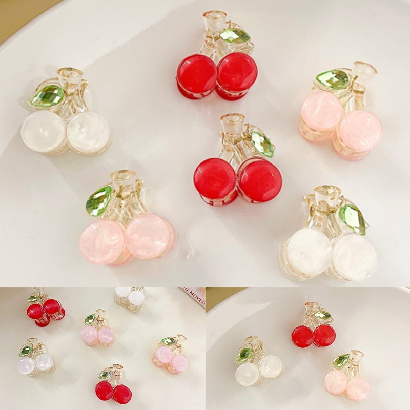 Xiangbao Kẹp Tóc Mái Bằng Resin Hình Quả Cherry Nhỏ Xinh Xắn