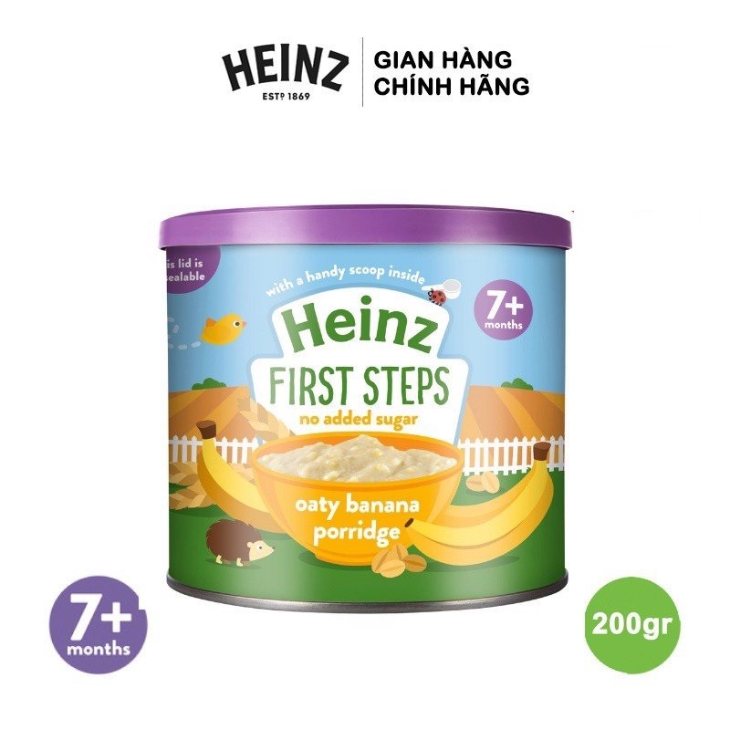 (MUA 1 TẶNG 1) Bột Ăn Dặm Kem Yến Mạch Chuối HEINZ 240g