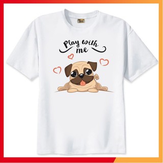 [Siêu Hot] Áo thun Teen Nam Nữ in hình Chó Pug Dog - Form rộng BIGSIZE AZ M1736