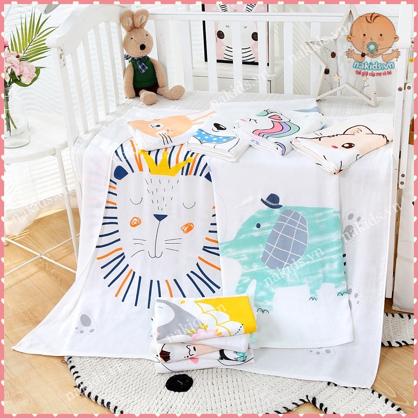 Chăn Lụa Cao Cấp FREESHIP Chăn Hè Điều Hòa SIêu Mềm Mại Cho Bé Kích Thước 110x110cm