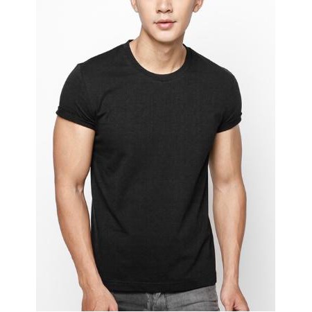 Áo thun nam body cổ tim, vải cotton mịn mát