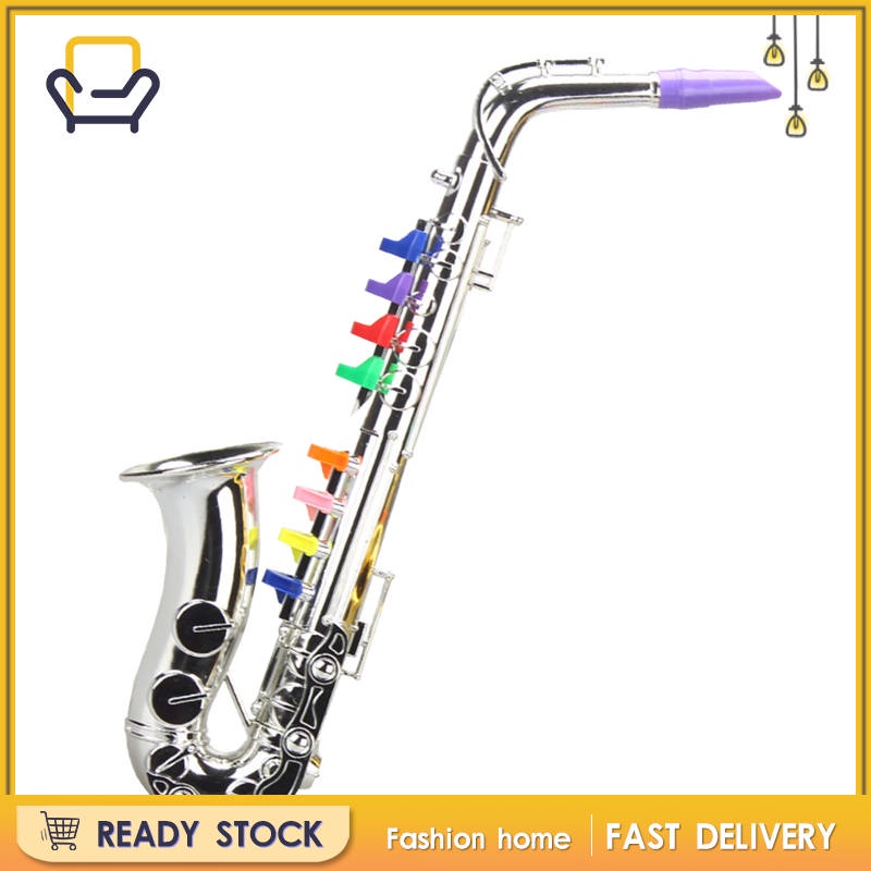 Đồ Chơi Kèn Saxophone 8 Nốt Bằng ABS Và Kim Loại Mini Cho Bé Mẫu Giáo 3 Tuổi