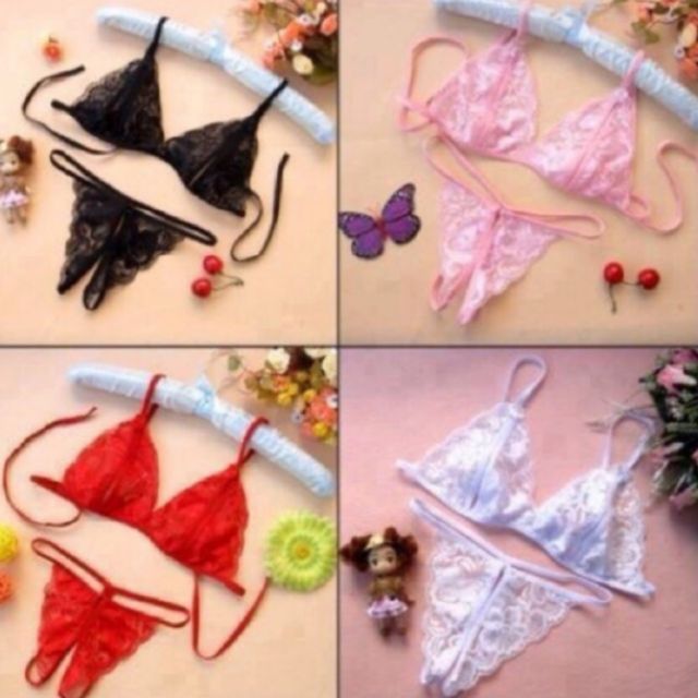 Bộ đồ lót ren quần chip lọt khe Siêu Sexy | BigBuy360 - bigbuy360.vn