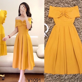 Váy đầm dự tiệc trễ vai sang trọng quý phái M214082o