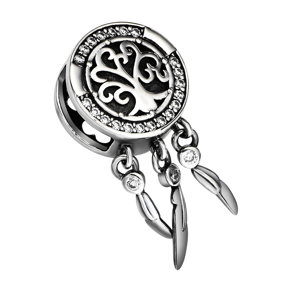 Hạt charm xỏ DIY PNJSilver hình tròn 00XMW060030